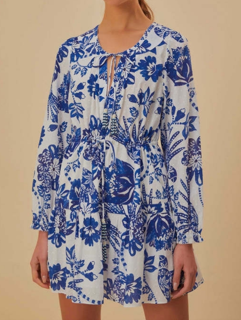 NWT FARM RIO | $210 Flowerful Birds Mini Dress - Picture 7 of 14